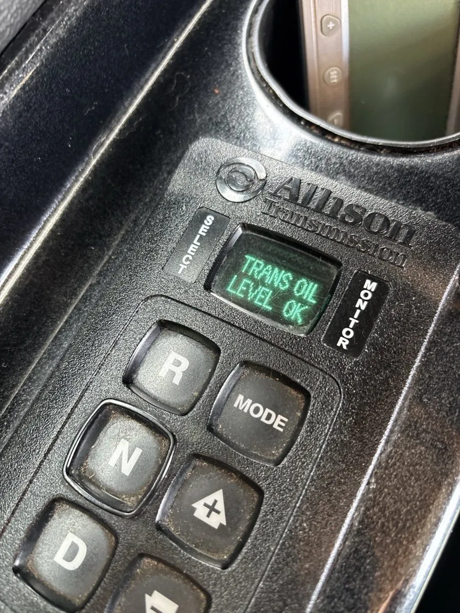 Transmission fluid level checked